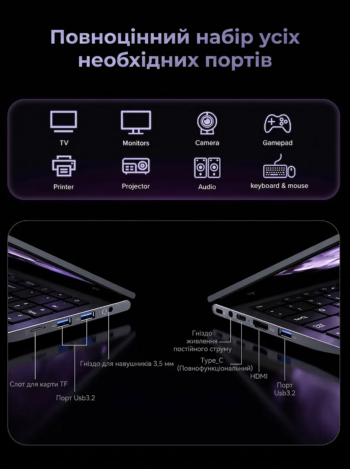 Ноутбук 15.6" ACEMAGIC LX15PRO AMD Ryzen 7 5700U RAM 16GB SSD 512GB Windows 11 Алюмінієвий корпус (UKR), фото №4