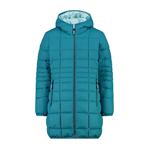 Пальто CMP Kid G Coat Fix Hood бирюзовый - Фото 1