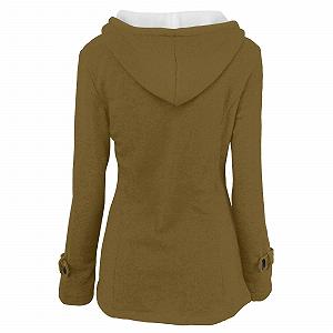 Пальто pvucpot Женская Куртка Зимняя Двубортная Средней Длины synthetic.ua - Фото 1