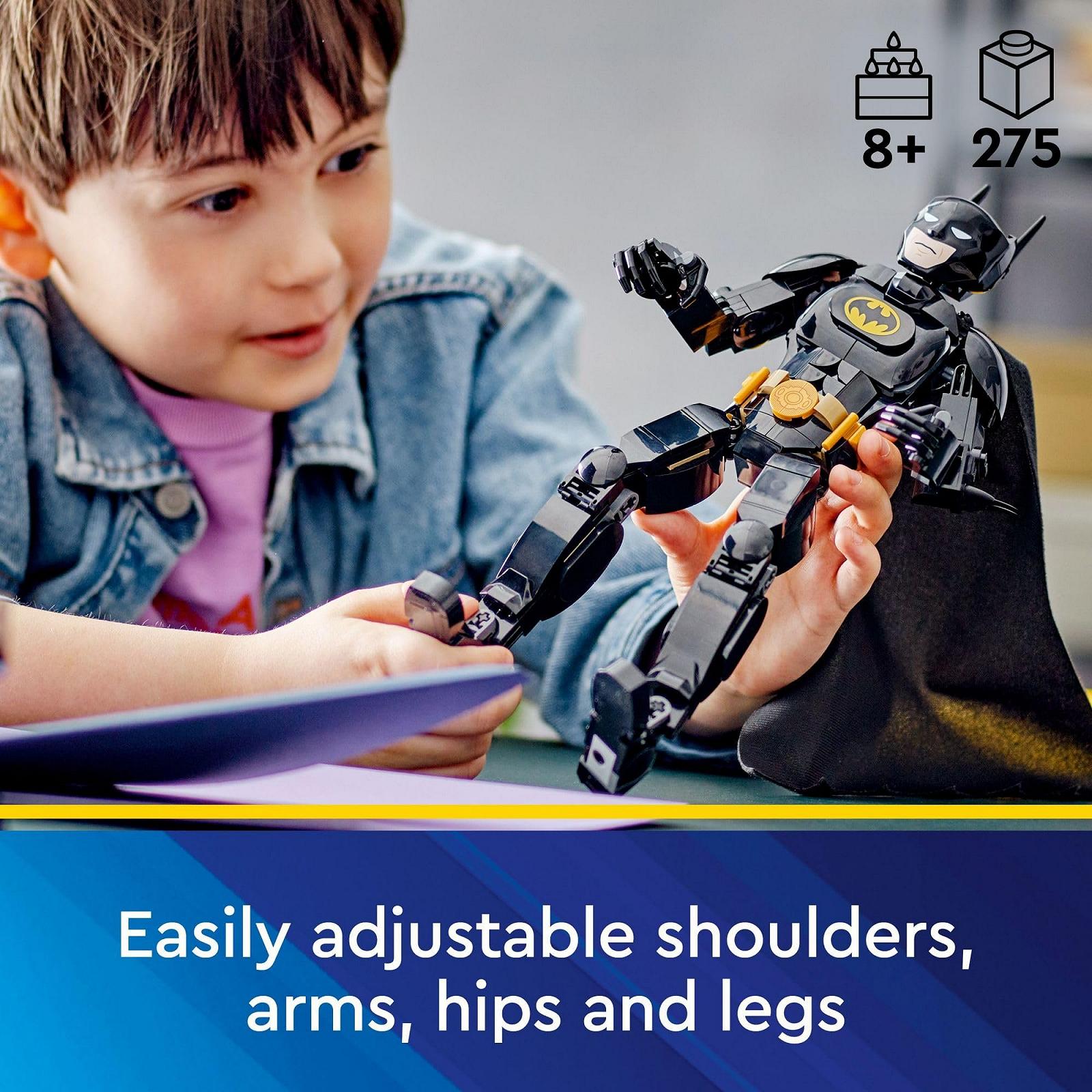 Конструктор LEGO DC Batman Building Figure 76259 Сборная фигурка DC, полностью собранная игрушка DC для игры и демонстрации с плащом и аутентичными деталями из фильма «Бэтмен возвращается», игрушка Бэтмен, фото №4 Конструктор LEGO DC Batman Building Figure 76259 Сборная фигурка DC, полностью собранная игрушка DC для игры и демонстрации с плащом и аутентичными деталями из фильма «Бэтмен возвращается», игрушка Бэтмен, фото №4