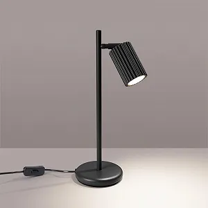 Настільна лампа SOLLUX lighting GLOOW Алюмінієва LED 3000 K 14.5 x 19.5 x 43 см Чорний - Фото 1