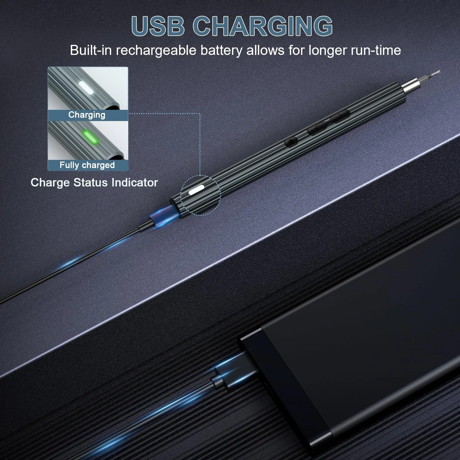 Набор отверток Ankilo Mini Electric Screwdriver Set 58 in 1 50 S2, фото №6