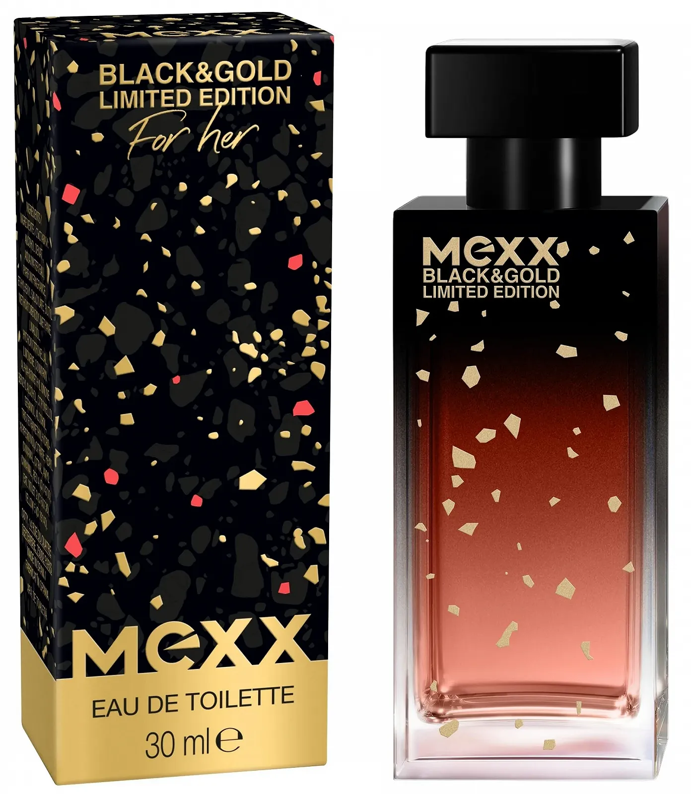 Туалетна вода Mexx Black & Gold Limited Edition Woman 30 мл, фото №1
