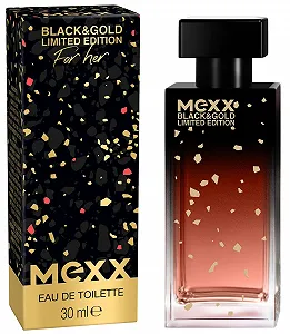 Туалетна вода Mexx Black & Gold Limited Edition Woman 30 мл - Фото 1