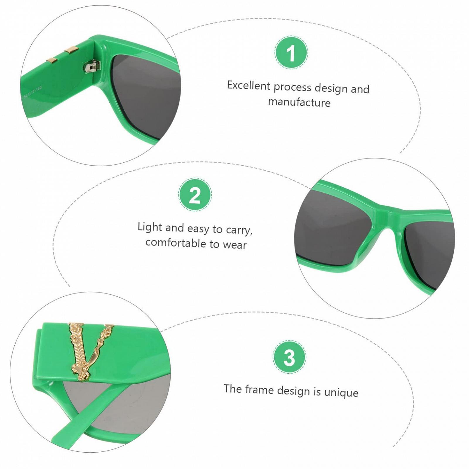 Сонцезахисні окуляри VALICLUD, 2 пари, з літерою V, фото №3