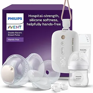 Подвійний електричний молоковідсмоктувач Philips Avent Hands-Free SCF547/11 - Фото 1