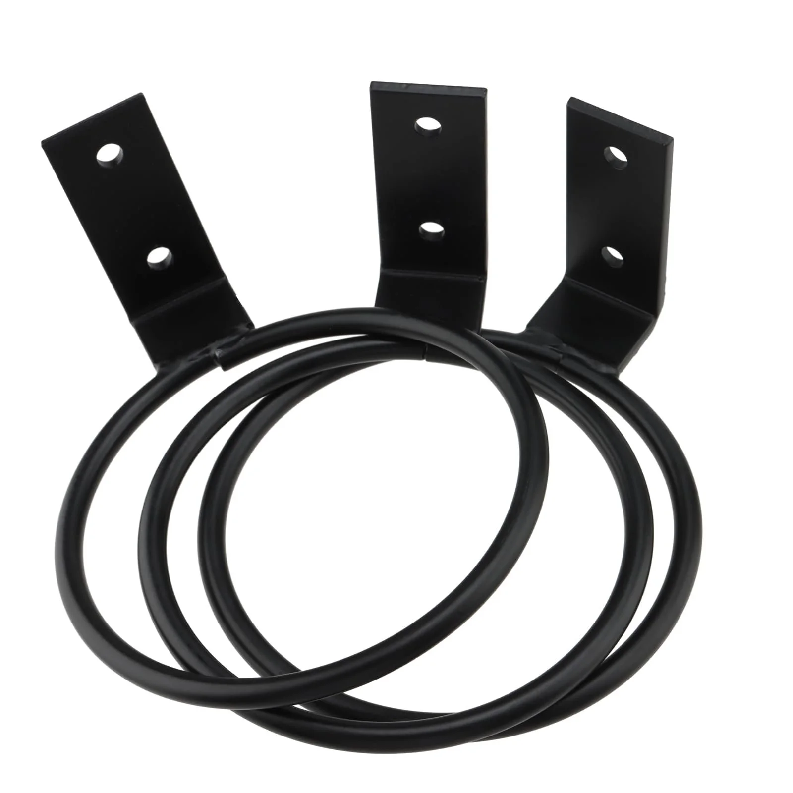 Кронштейн для квіткових горщиків настінний набір 8 штук 11 см кільце Чорний, фото №3