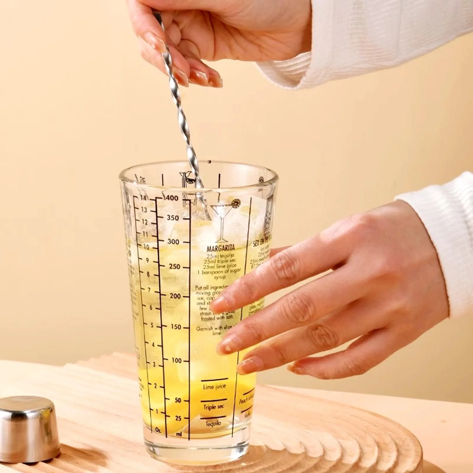 Набор для коктейлей Шейкер для коктейлей 400 мл Мерный стакан 15/30 мл, фото №7 Набор для коктейлей Шейкер для коктейлей 400 мл Мерный стакан 15/30 мл, фото №7