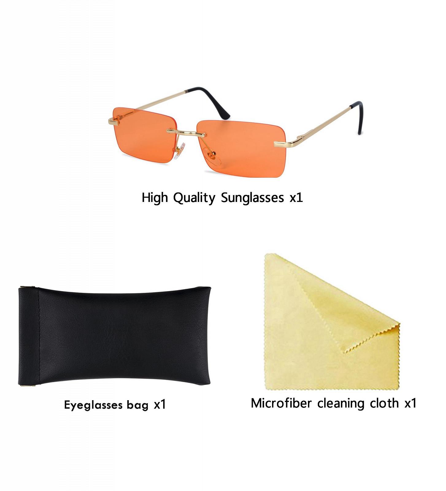 Сонцезахисні окуляри Без оправи besbomig Ретро, фото №4