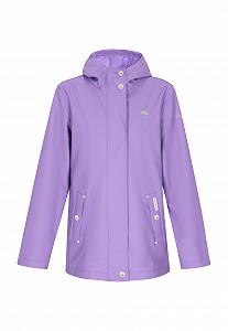 Жіноче пальто Schmuddelwedda з капюшоном водонепроникне на блискавці з прорізною кишенею довгий рукав стандартного крою - Фото 1