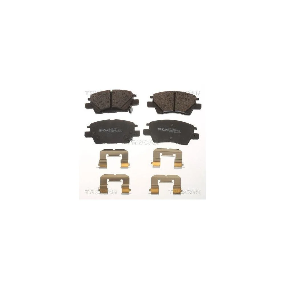 Комплект тормозных колодок дискового тормоза TRISCAN 8110 24054 для OPEL передний мост, фото №1 Комплект тормозных колодок дискового тормоза TRISCAN 8110 24054 для OPEL передний мост, фото №1
