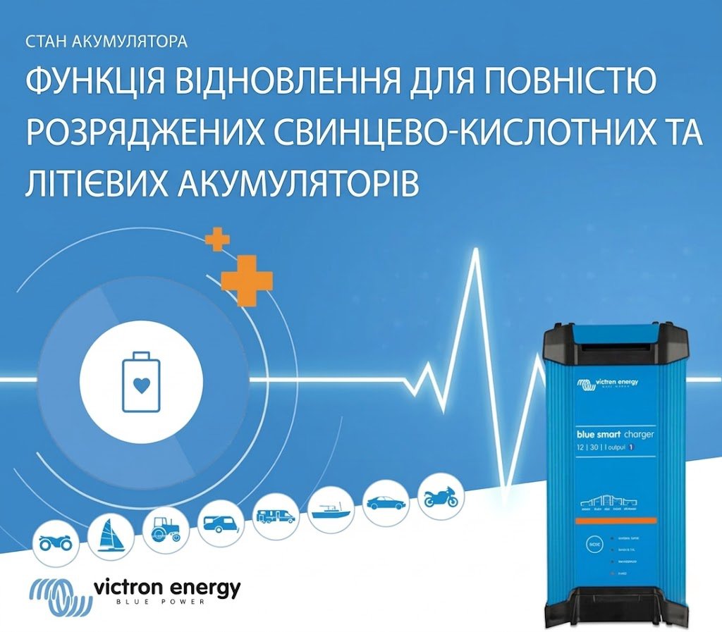 Зарядное устройство для аккумуляторов Victron Energy Blue Smart IP22 / 12В / 30А / Bluetooth / UK вилка, фото №2