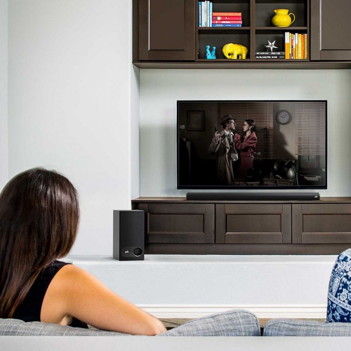 Акустическая система Polk Audio Signa S1 AM9214-A 2.1 канала с беспроводным сабвуфером с функцией регулировки голоса Черная, фото №3 Акустическая система Polk Audio Signa S1 AM9214-A 2.1 канала с беспроводным сабвуфером с функцией регулировки голоса Черная, фото №3