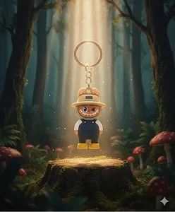 Брелок Labubu The Monsters дитячий на рюкзак, ключі 5,5 см Bre_39_5 - Фото 1