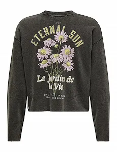 Кофта ONLY Женская Onllucinda L/S Flowers O-Neck Ub SWT synthetic.ua - Фото 1