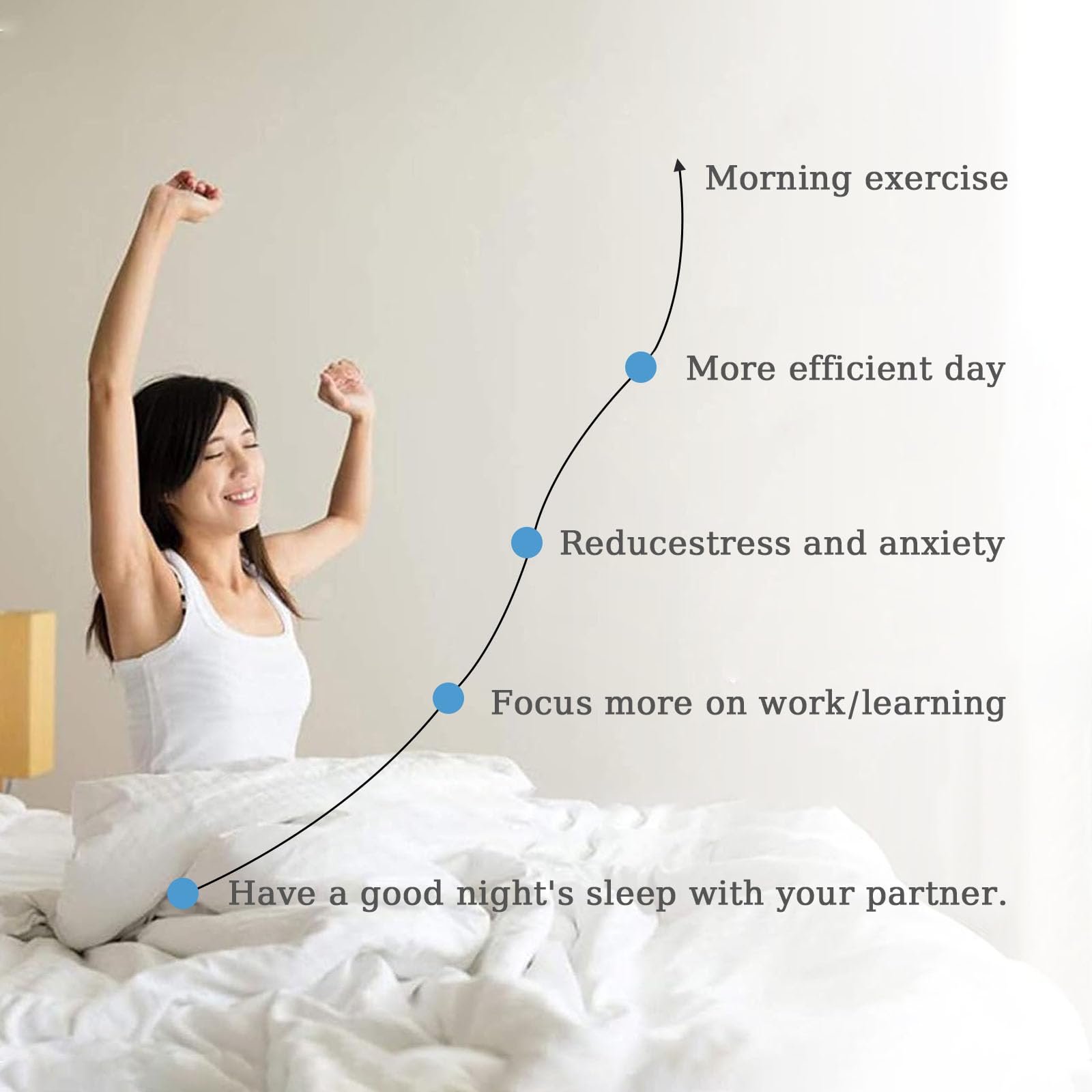 Ремінець на підборіддя проти хропіння Регульований дихаючий нековзкий, фото №6