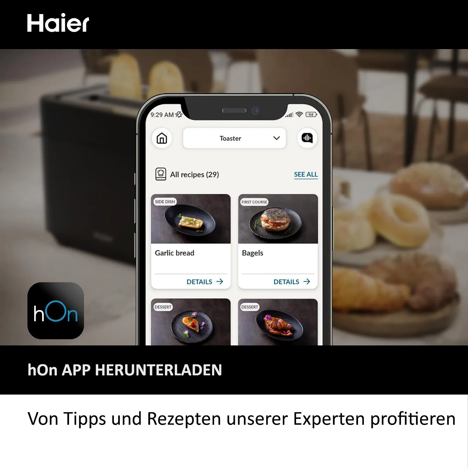 Тостер Haier Stainless Steel, 2 скибки, 1150 Вт, Надглибокі слоти та ручка для підйому проти опіків, з кришкою проти пилу та 7 рівнями підсмажування для хліба, багету та бубликів Series 5- HTO5A3, фото №10