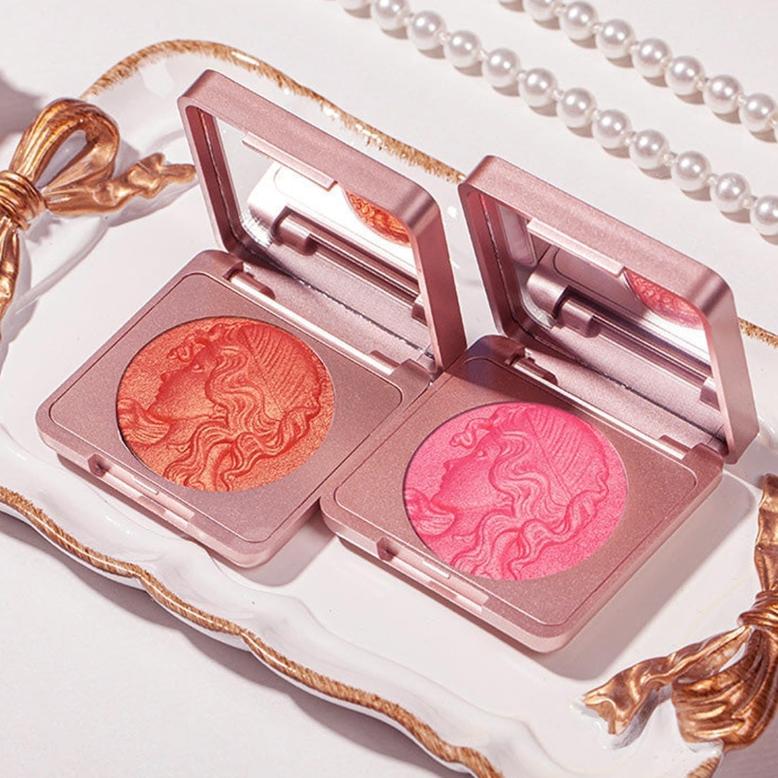 Палетка Embossed Girl Powder Blush Cherry Blossom x Sweet Orange, фото №2