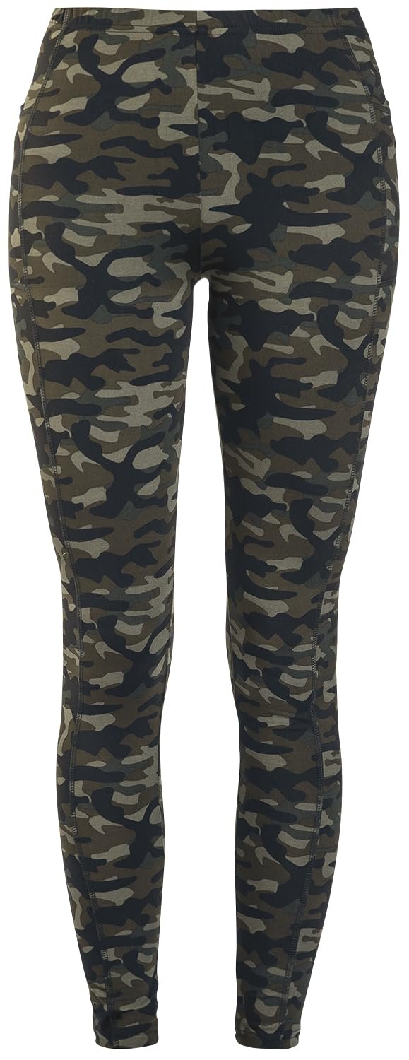 Леггинсы Rock Rebel Olive Camo с боковыми карманами, фото №2