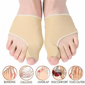 Коректор великого пальця стопи Ортопедична шина Hallux Valgus з гелевими подушечками synthetic.ua - Фото 1