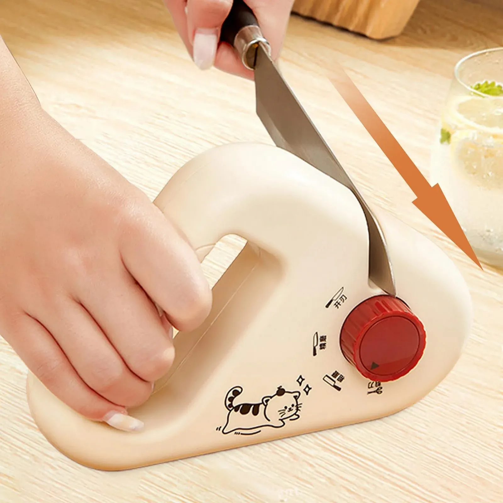 Точило для ножів Manual Cutter 4-ступінчасте Household Kitchen, фото №3