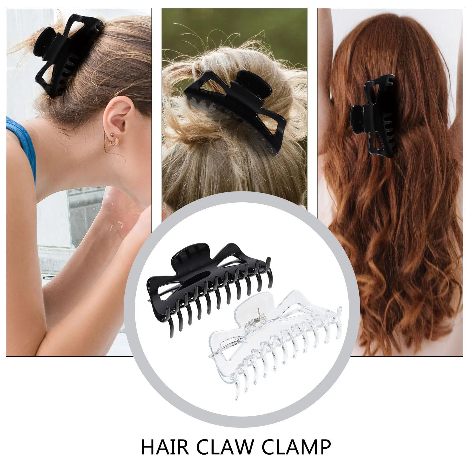 Набор зажимов для волос 2 шт. Miss Make Акриловый зажим для волос, фото №4 Набор зажимов для волос 2 шт. Miss Make Акриловый зажим для волос, фото №4