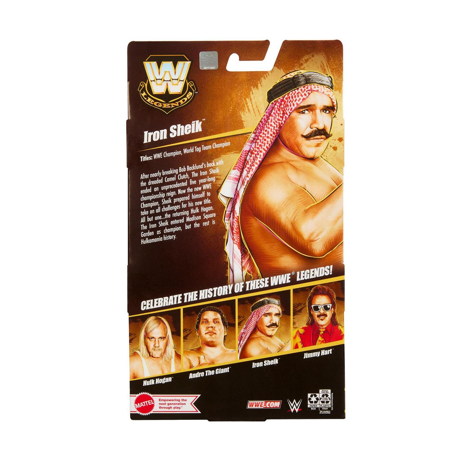 Іграшка Mattel WWE Iron Sheik Elite Collection Legend Зйомні руки та аксесуари Truefx Technology 25 суглобів для дітей 3+ HVF57, фото №6