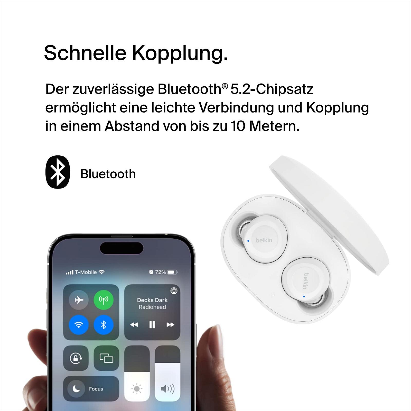 Навушники Belkin SoundForm Bolt True Wireless Внутрішньоканальні Бездротові З мікрофоном До 28 годин Автономна робота Чорний, фото №3