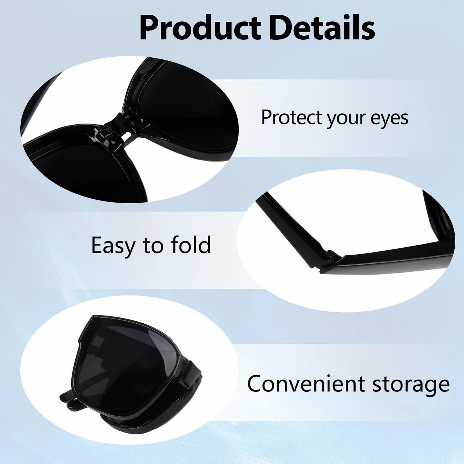 Сонцезахисні окуляри накладні Квадратні, фото №3