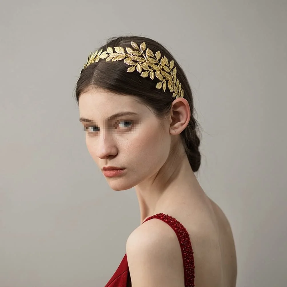 Обруч Золотий Лист Римська Богиня Грецька Богиня, фото №5