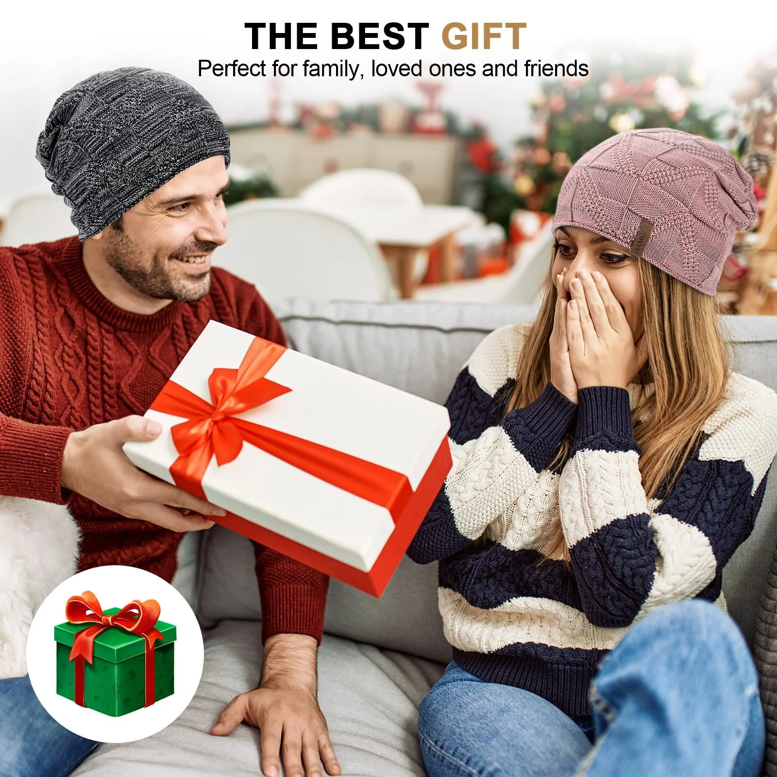 Шапка HAMUNI Женская, Дышащая Вязаная, фото №7 Шапка HAMUNI Женская, Дышащая Вязаная, фото №7