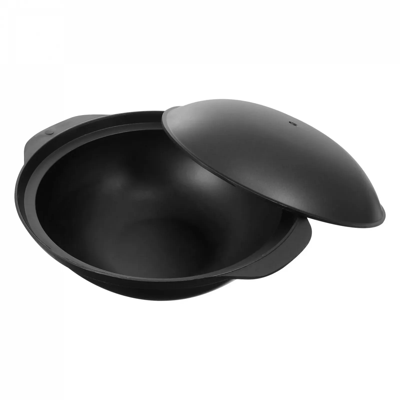 Кастрюля VICASKY алюминиевая с крышкой черная, фото №1