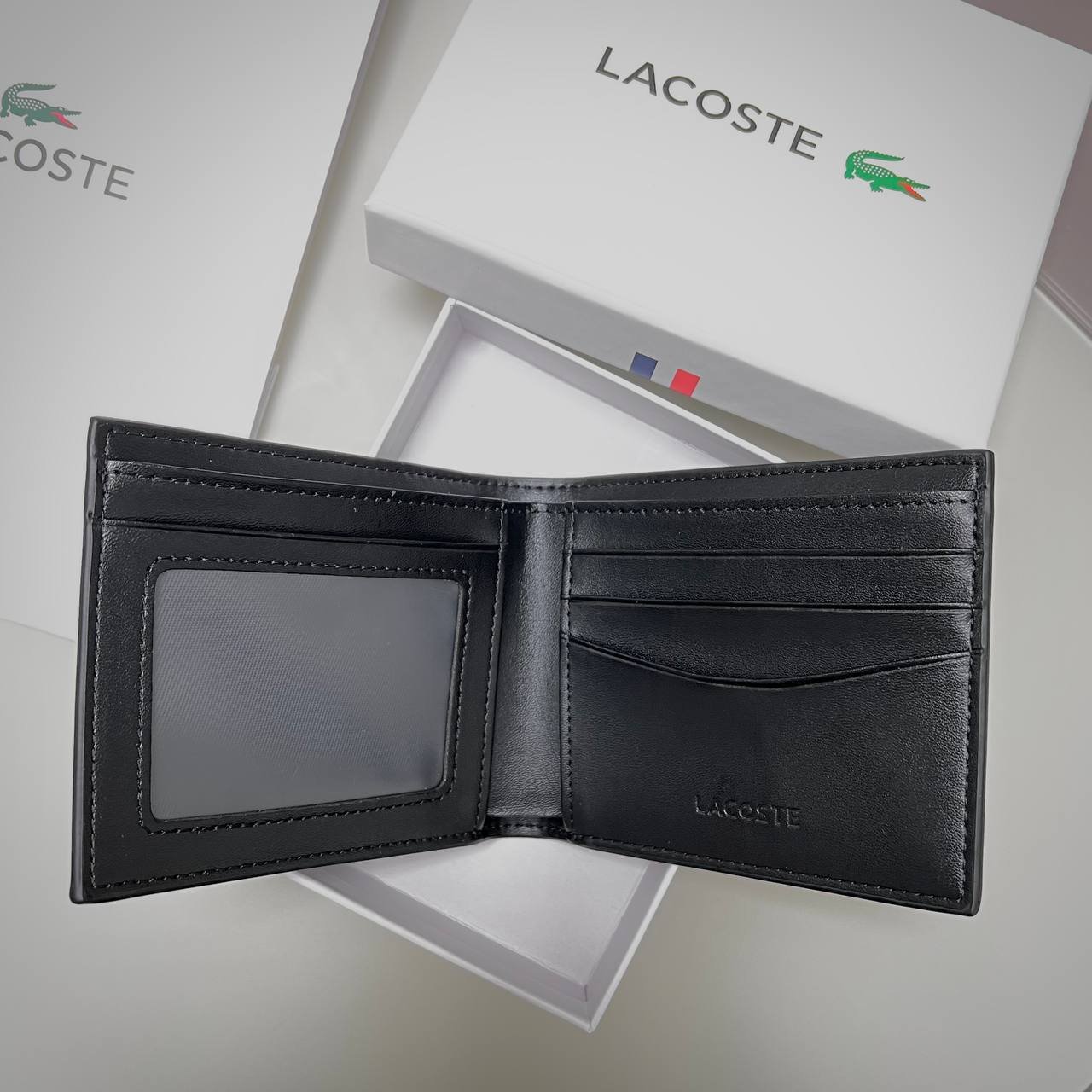 Гаманець чоловічий шкіряний Lacoste, фото №4