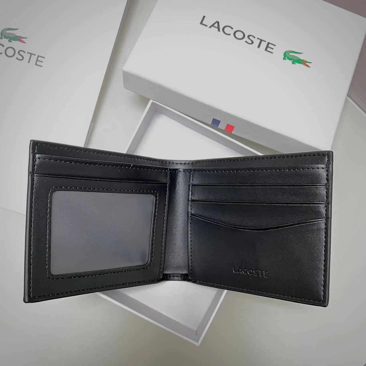 Гаманець чоловічий шкіряний Lacoste, фото №4