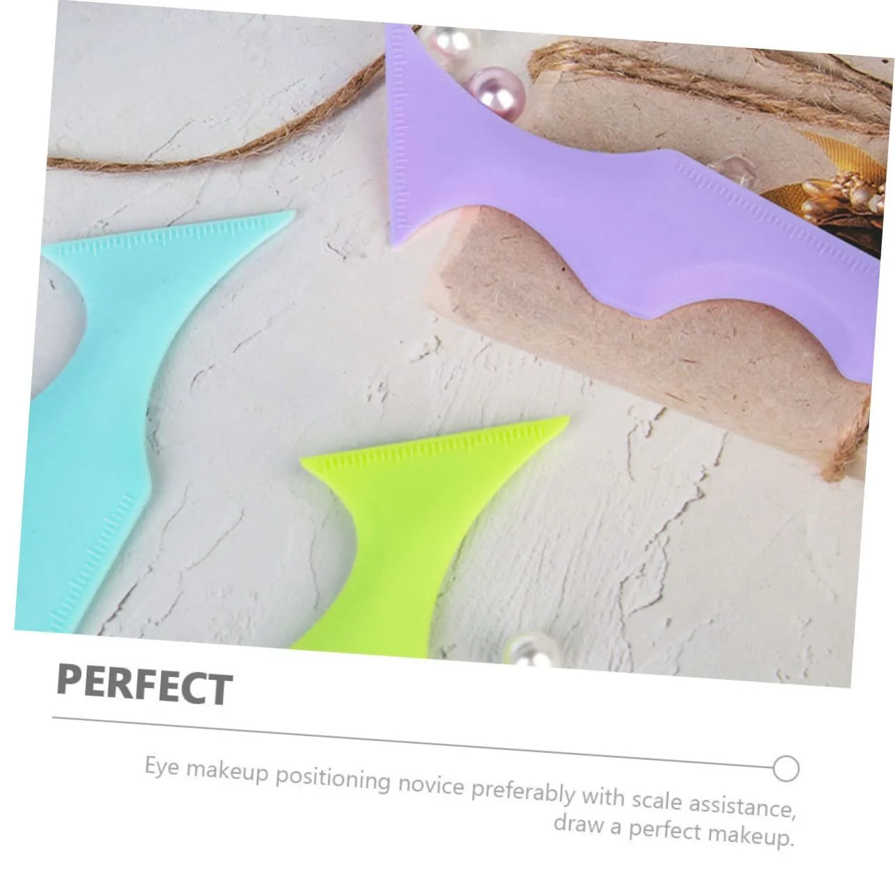 Силиконовый Angoily 8 штук Beauty Ruler Ashtray Outdoor Makeup Aid, фото №3