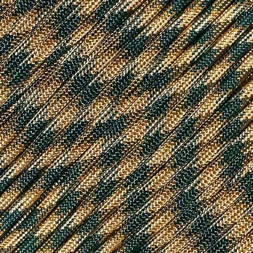 Паракорд West Coast Paracord Typ III 550 Premium, 30 м, нейлон, 7 нитей, Woodlang/Camouflage, фото №1
