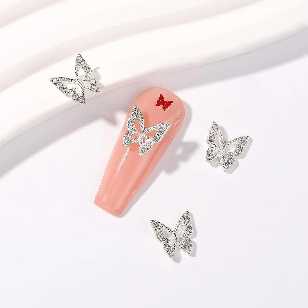 3D Метелики Декоративні стрази для нігтів, Дрібні, Блискучі, Кришталеві, фото №3 3D Метелики Декоративні стрази для нігтів, Дрібні, Блискучі, Кришталеві, фото №3