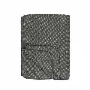 Покривало Бавовна IB Laursen Оливковий в горошок 180 x 130 см - Фото 1