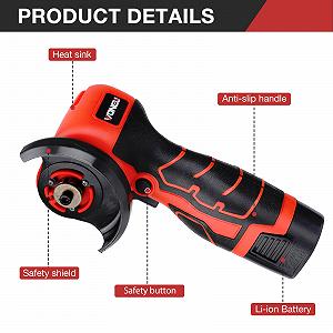 Мини угловая шлифмашина Aytop 16.8V аккумуляторная портативная с 2 аккумуляторами 4 абразивных диска цена на synthetic.ua - Фото 1 Мини угловая шлифмашина Aytop 16.8V аккумуляторная портативная с 2 аккумуляторами 4 абразивных диска synthetic.ua - Фото 1