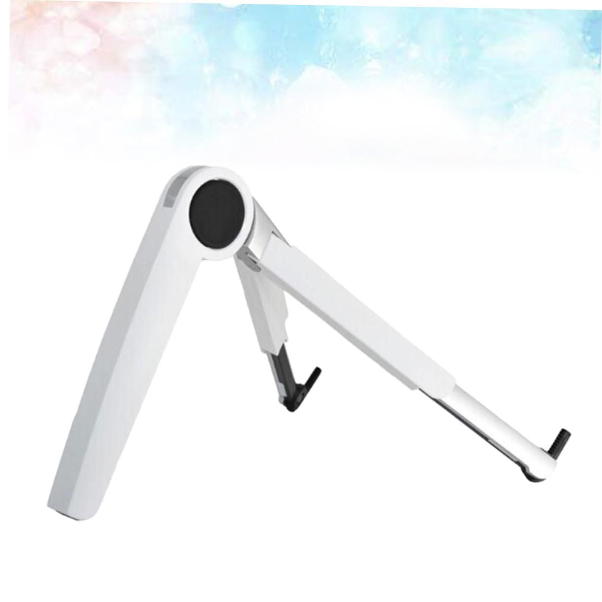 Підставка для ноутбука трикутна алюмінієва Gatuida Регульована по висоті Складна Портативна Функція охолодження Білий, фото №3