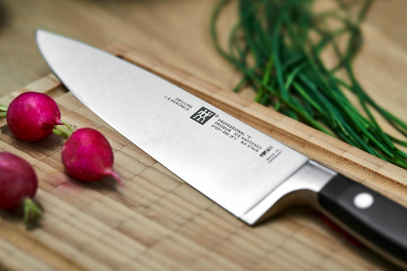 Набір ножів Zwilling Professional S, 3 шт., ніж для очищення/прикрашання, ніж для м'яса, ніж шеф-кухаря, спеціальна нержавіюча сталь, пластикова ручка, фото №8