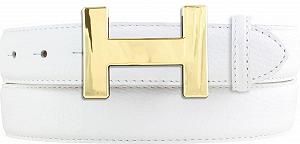 Ремень Женский BELTINGER Hailey Кожаный Текстурированный 3 cm Золотой Блестящий - Фото 1