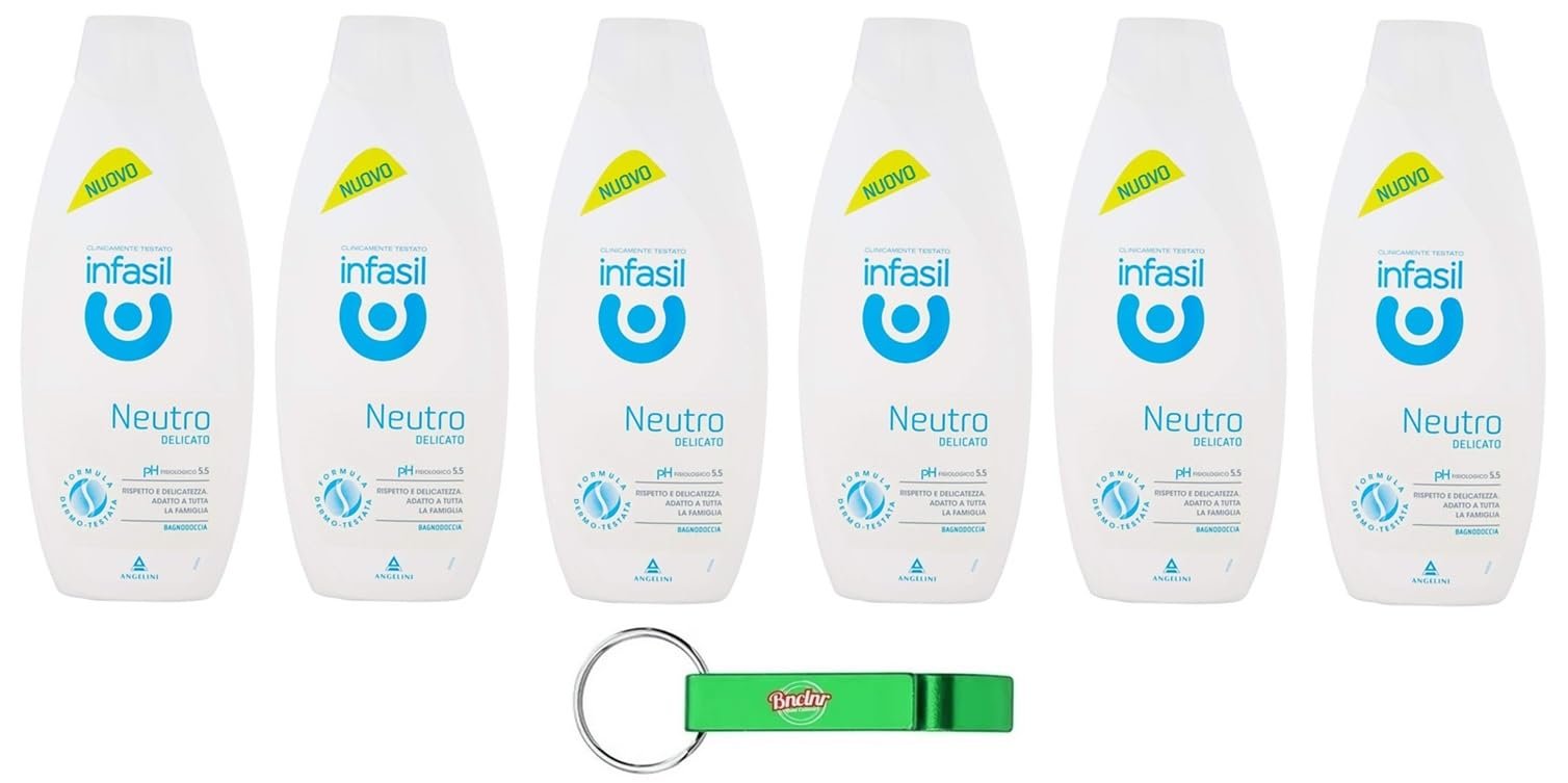 Гель для душу та піна для ванни Infasil Neutral 6 х 500 мл, фото №1