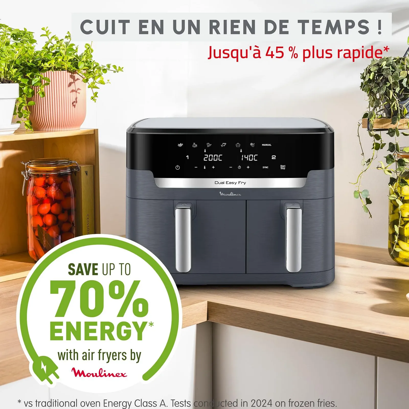Мультипіч Moulinex Dual Easy Fry XXL EZ942BF0 11 л 7 програм, фото №3 Мультипіч Moulinex Dual Easy Fry XXL EZ942BF0 11 л 7 програм, фото №3