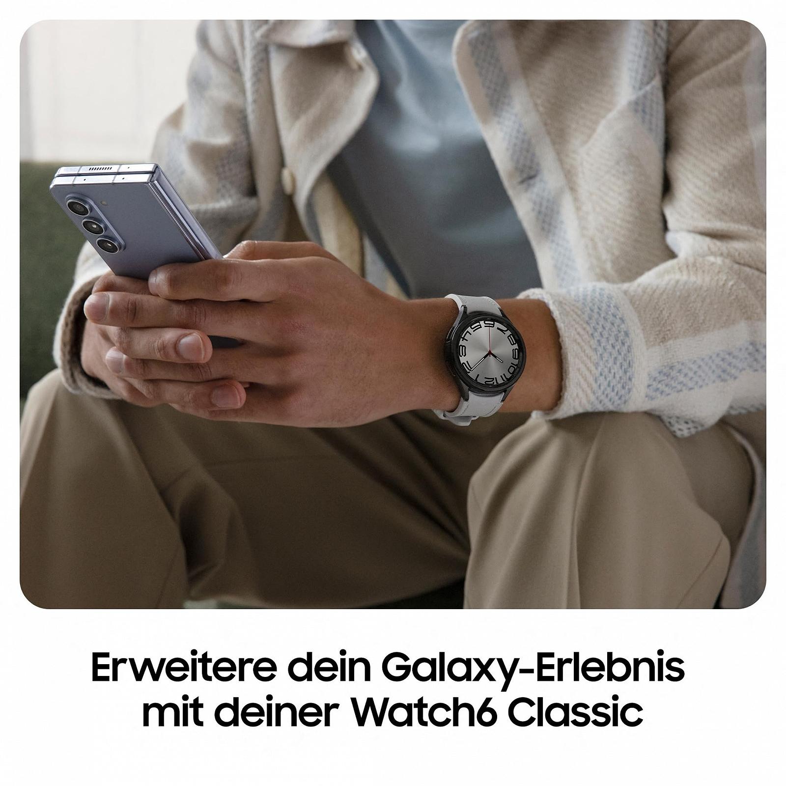 Смарт-годинник Samsung Galaxy Watch6 Classic 43 мм, чорний, фото №6