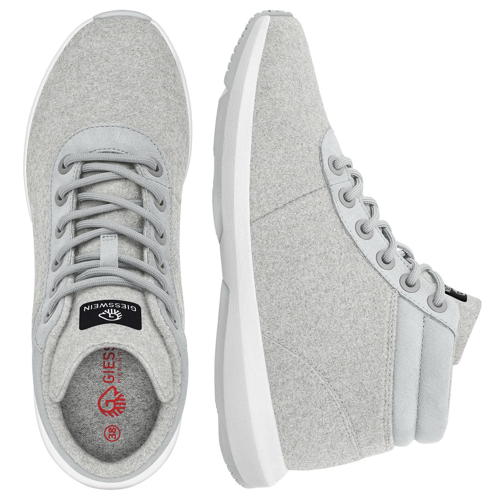 Кросівки GIESSWEIN Wool High Top чоловічі - Зимові Кросівки з вовни мериноса для чоловіків, утеплені, для зимового активного відпочинку з вовни мериноса, фото №4