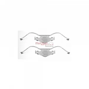 Комплект принадлежностей, тормозные колодки METZGER 109-1297 FIAT OPEL передняя ось - Фото 1