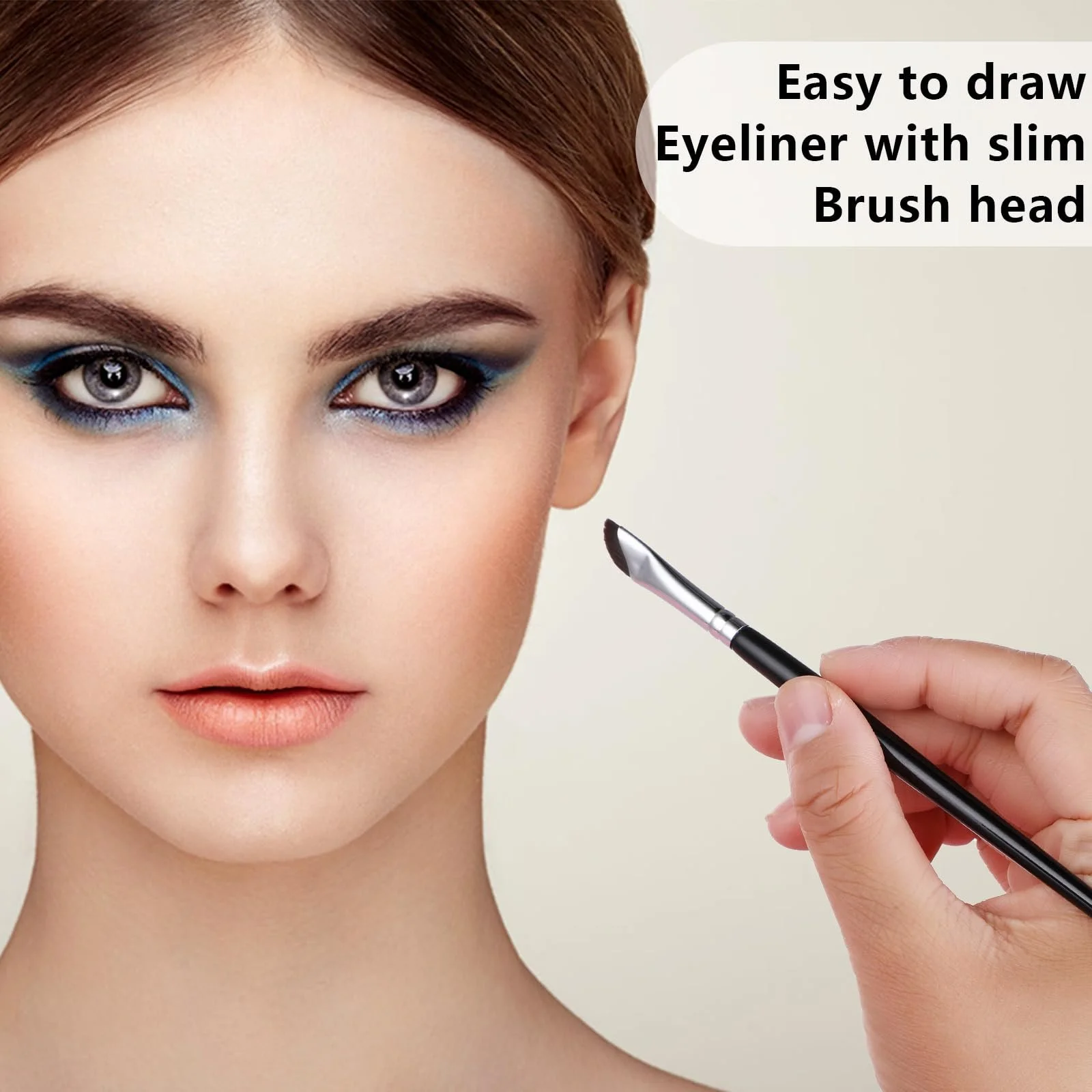 Набор кистей для подводки Aster 6 шт. тонкая угловая, фото №6