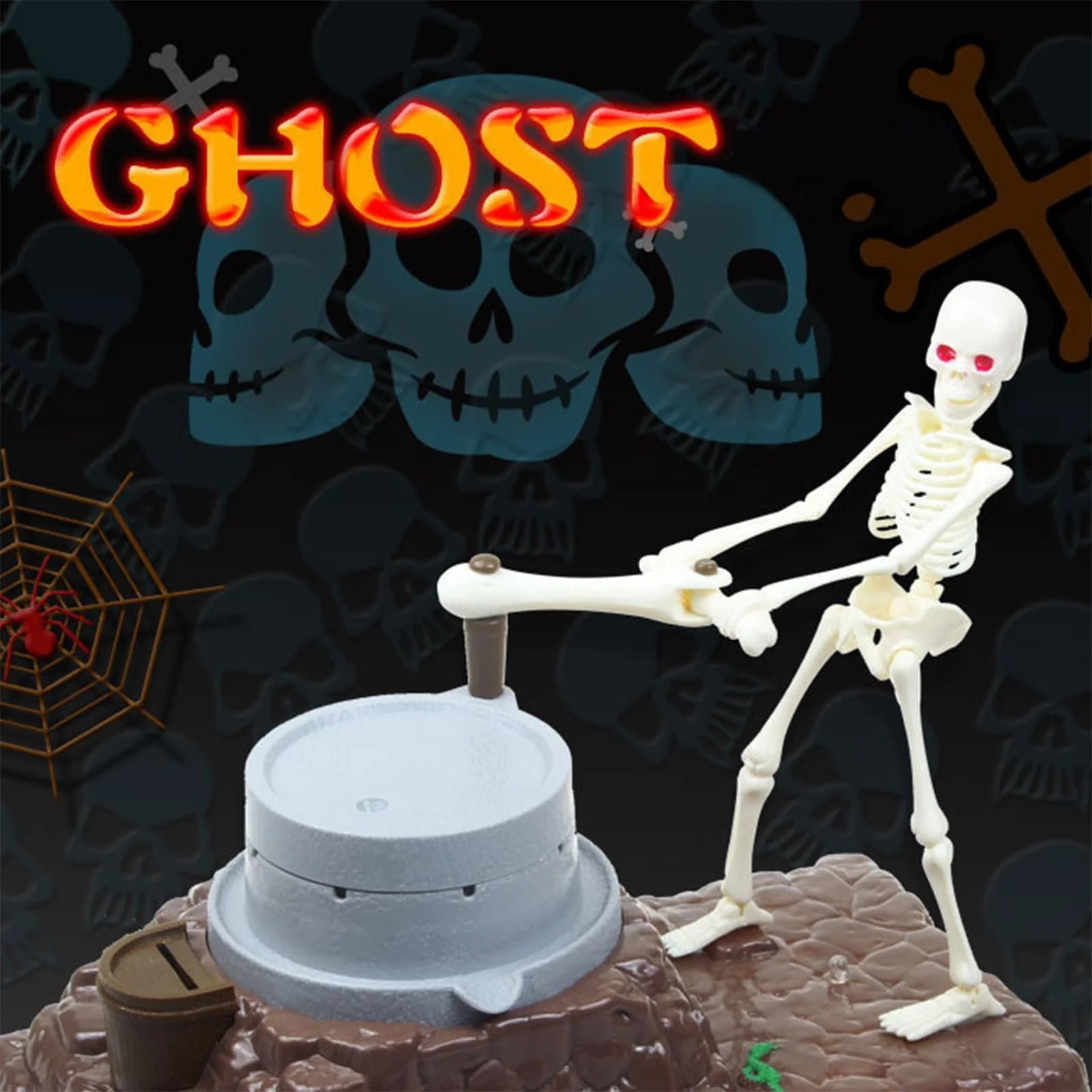 Скарбничка Скелет-привид Хелловін 1 шт., фото №5