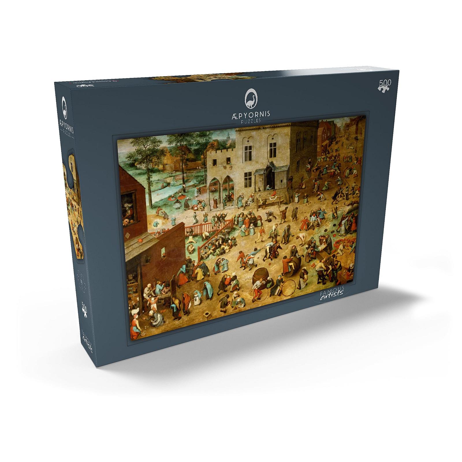 Пазл MyPuzzle MyPuzzle Special Collection by Æpyornis Children's Games, 1560, by Pieter Bruegel The Elder Премиум 500 элементов, фото №2